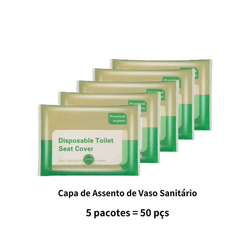 Capa de assento de vaso sanitário descartável