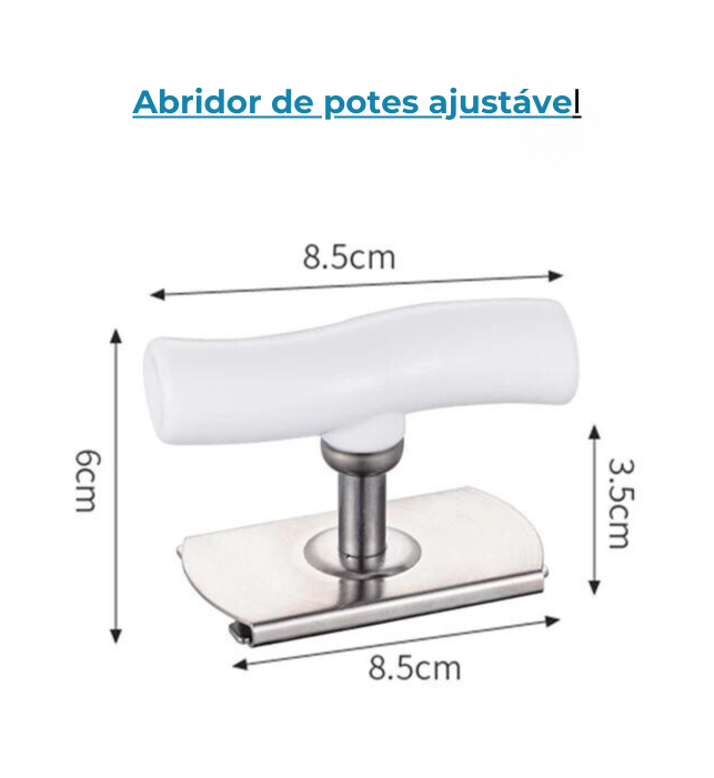 Abridor de potes ajustável